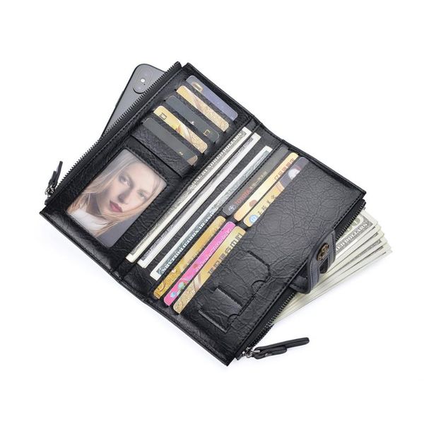 men's wallet pu business casual long wallet retro hand phone bag buckle coin purse handbag simple multi-card design card bag, Red;black
men's wallet pu business casual long wallet retro hand phone bag buckle coin purse handbag simple multi-card design card bag, Red;black