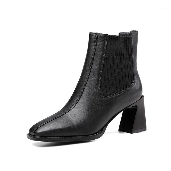 genuine leather high heels ladies boots women's ankle boots elegant square toe party casual shoes woman size 41 42 431, Black
genuine leather high heels ladies boots women's ankle boots elegant square toe party casual shoes woman size 41 42 431, Black