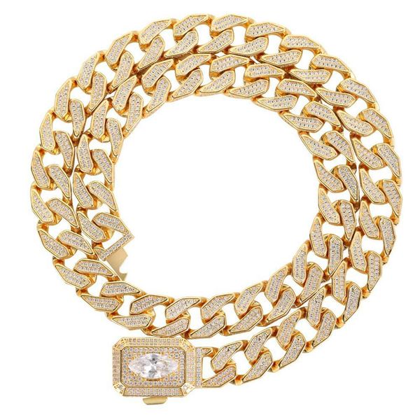 hip hop iced out paved cubic zircon 12mm miami curb cuban chain cz bling rapper necklaces with diamond lock for men jewelry, Silver
hip hop iced out paved cubic zircon 12mm miami curb cuban chain cz bling rapper necklaces with diamond lock for men jewelry, Silver