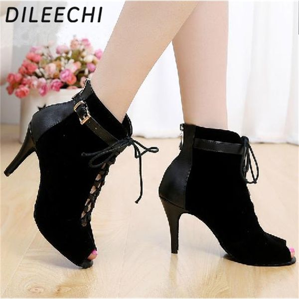 dileechi brand women's black purple velvet genuine leather latin dance boots high heels party spot zipper on back shoes 201017
dileechi brand women's black purple velvet genuine leather latin dance boots high heels party spot zipper on back shoes 201017