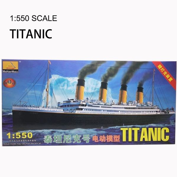 1:550 rms titanic model building kits assembly plastic ship model with electric motor lighting device electric titanic toy y200428
1:550 rms titanic model building kits assembly plastic ship model with electric motor lighting device electric titanic toy y200428