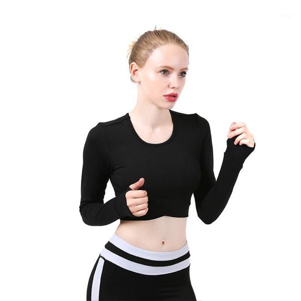 gym clothing 2021 yoga long-sleeved t-shirt women lumbar cross-drying sportswear casual sports long sleeves1, White;black
gym clothing 2021 yoga long-sleeved t-shirt women lumbar cross-drying sportswear casual sports long sleeves1, White;black