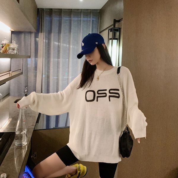 2021 new new white celebrity oversized pullover sweater style fall and winter kpop designer luxury woman clothes 5nv3, White;black
2021 new new white celebrity oversized pullover sweater style fall and winter kpop designer luxury woman clothes 5nv3, White;black