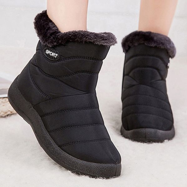 snow women's non-slip winter fur warm ankle boots for women down waterproof booties botas mujer 40 41 42 c1011, Black;white
snow women's non-slip winter fur warm ankle boots for women down waterproof booties botas mujer 40 41 42 c1011, Black;white