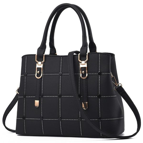 black pu leather high capacity woman handbags grid fashion casual luxury designer large ladies shoulder crossbody bag
black pu leather high capacity woman handbags grid fashion casual luxury designer large ladies shoulder crossbody bag
