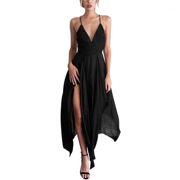 summer long dress women maxi dress elegant sleeveless sling vestido v neck evening party boho beach1, Black;gray
summer long dress women maxi dress elegant sleeveless sling vestido v neck evening party boho beach1, Black;gray