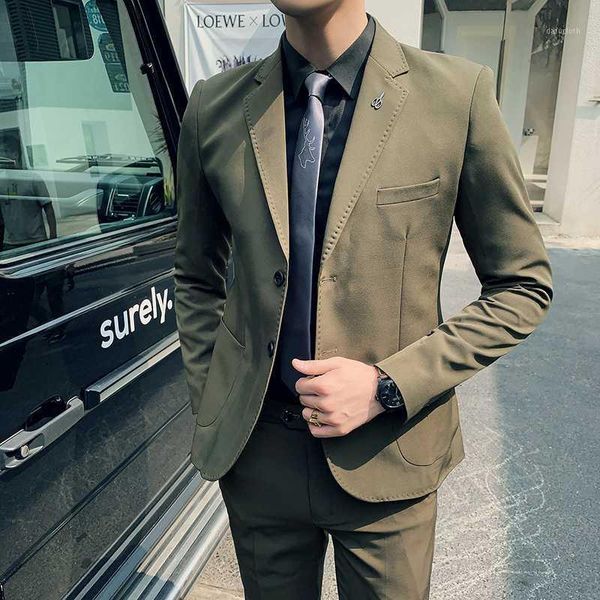 2020 new mens suits slim 2 pcs set blazer pant black green wedding groom business tuxedos suit men trajes para hombre costume1, White;black
2020 new mens suits slim 2 pcs set blazer pant black green wedding groom business tuxedos suit men trajes para hombre costume1, White;black