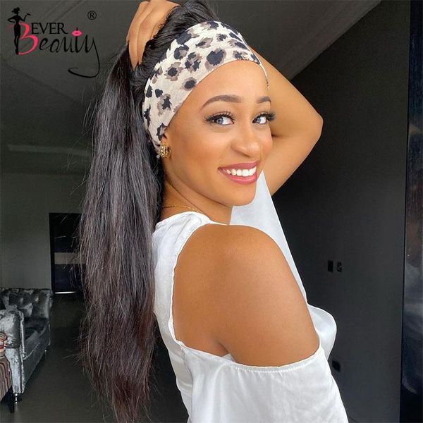 straight headband wig human hair wigs for black women brazilian glueless scarf wig full machine made ever beauty remy, Black;brown
straight headband wig human hair wigs for black women brazilian glueless scarf wig full machine made ever beauty remy, Black;brown
