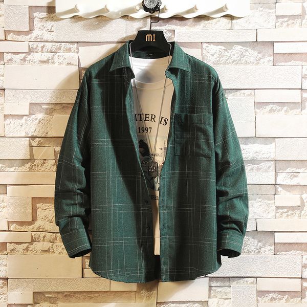 2021 new casual spring autumn plaid shirt men long sleeve japan style streetwear plus size m-5xl clothes aoru, White;black
2021 new casual spring autumn plaid shirt men long sleeve japan style streetwear plus size m-5xl clothes aoru, White;black