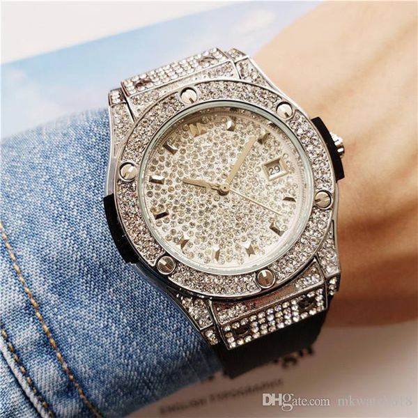 2020 fashion womens diamonds luxury designer watches quartz movement rubber strap watches with calendar orologio di lusso, Slivery;brown
2020 fashion womens diamonds luxury designer watches quartz movement rubber strap watches with calendar orologio di lusso, Slivery;brown