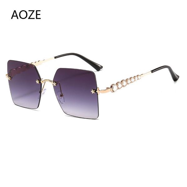 sunglasses aoze 2021 luxury square no hoop women's fashion brand rhinestone metal glasses frame uv women ins, White;black
sunglasses aoze 2021 luxury square no hoop women's fashion brand rhinestone metal glasses frame uv women ins, White;black