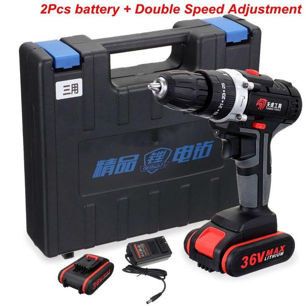 36v cordless screwdriver electric screwdriver cordless drill power tools handheld drill lithium battery charging +2 batter
36v cordless screwdriver electric screwdriver cordless drill power tools handheld drill lithium battery charging +2 batter