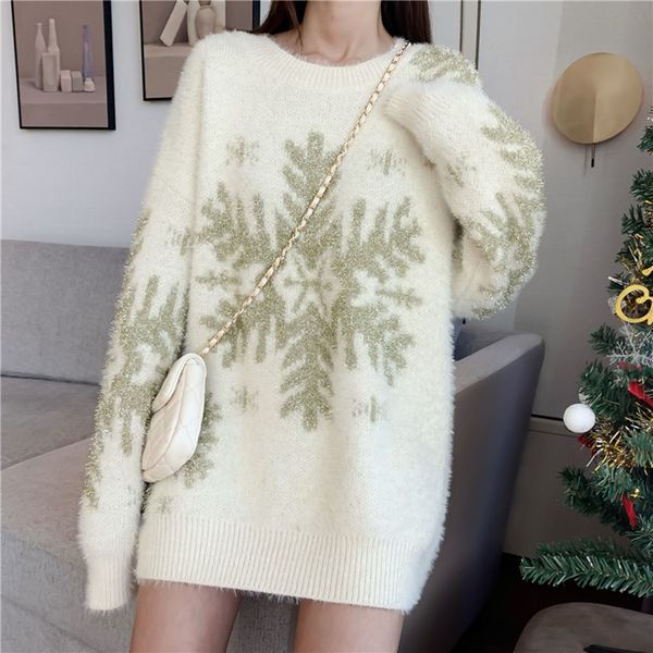 2021 long sweater pullover women print thicken fashion autumn winter wear korean female new knit loose slim 5nc8, White;black
2021 long sweater pullover women print thicken fashion autumn winter wear korean female new knit loose slim 5nc8, White;black