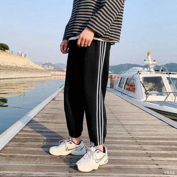 men's neckline gray knitted small ankle sportswear korean fashion corset casual pants, Black
men's neckline gray knitted small ankle sportswear korean fashion corset casual pants, Black