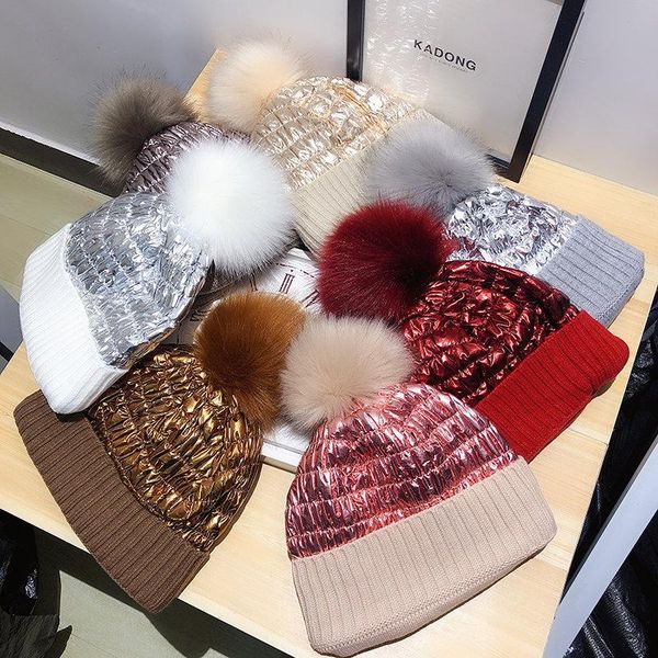 beanie/skull caps fashion warm knitted women's hat striped winter hats for women pink fur pompom wool beanies thick skullies cap faux p, Blue;gray
beanie/skull caps fashion warm knitted women's hat striped winter hats for women pink fur pompom wool beanies thick skullies cap faux p, Blue;gray