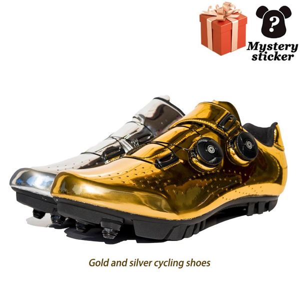 golden cycling shoes large size men's bicycle shoes gold silver color matching outdoor mountain road self-locking non-slip, Black
golden cycling shoes large size men's bicycle shoes gold silver color matching outdoor mountain road self-locking non-slip, Black