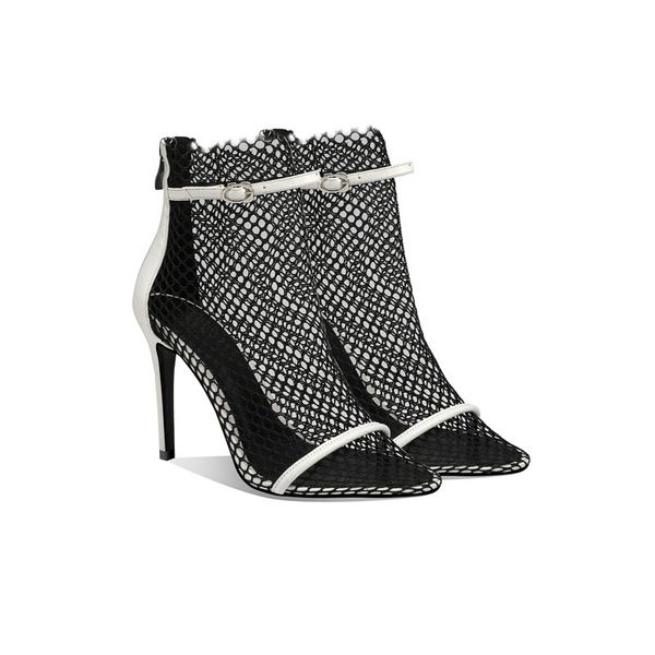 2021 women's black mesh fashion toe high heels transparent ankle boots party sandals 580z
2021 women's black mesh fashion toe high heels transparent ankle boots party sandals 580z