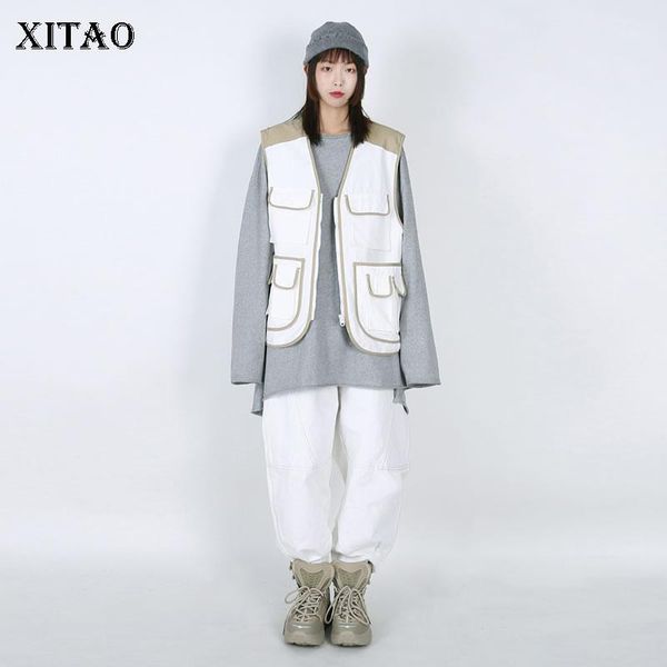 xitao multi-pocket open stitching vest fashion new women 2020 spring elegant sleeveless goddess fan casual style vest 32971, Black;white
xitao multi-pocket open stitching vest fashion new women 2020 spring elegant sleeveless goddess fan casual style vest 32971, Black;white