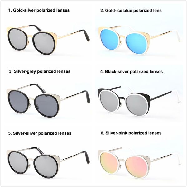 summer sports cot1601 polarized women sunglasses uv400 beach metal frame brand sunglasses cat eye wholesale 6 color with case, White;black
summer sports cot1601 polarized women sunglasses uv400 beach metal frame brand sunglasses cat eye wholesale 6 color with case, White;black