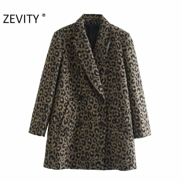 zevity winter women vintage leopard print wool coat lady long sleeve double breasted casual blends jacket chic ct609 201102, Black
zevity winter women vintage leopard print wool coat lady long sleeve double breasted casual blends jacket chic ct609 201102, Black