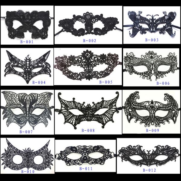 black holloween masks masquerade 12 styles lace eye mask half face costume cosplay party props
black holloween masks masquerade 12 styles lace eye mask half face costume cosplay party props