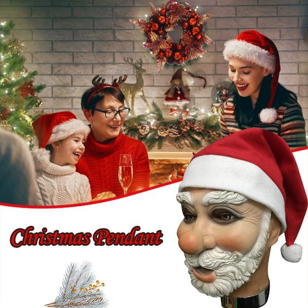 ball funny full dress latex christmas holiday party show props super soft santa halloween mask
ball funny full dress latex christmas holiday party show props super soft santa halloween mask