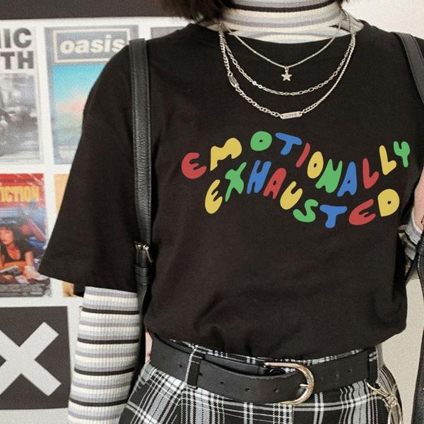 harajuku gothic female emotionally exhauste print short sleeve fashion casual fun letter women clothing t-shirts streetwear, White
harajuku gothic female emotionally exhauste print short sleeve fashion casual fun letter women clothing t-shirts streetwear, White