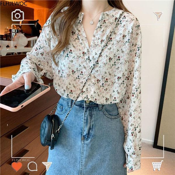 plus size loose summer long sleeve casual floral printed preppy style girls v neck flower chiffon single-breasted shirts, White
plus size loose summer long sleeve casual floral printed preppy style girls v neck flower chiffon single-breasted shirts, White