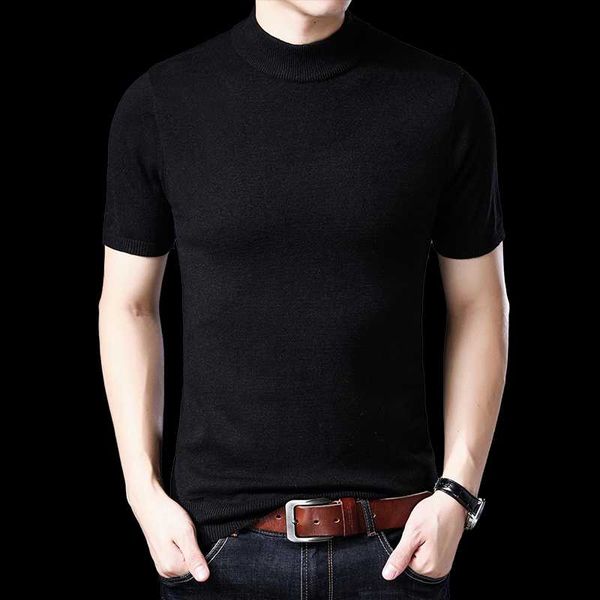 men's sweaters man sweater turtleneck jumper short sleeve male solid color slim fit knit shirt, White;black
men's sweaters man sweater turtleneck jumper short sleeve male solid color slim fit knit shirt, White;black