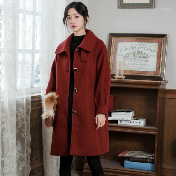 autumn and winter look thin korean style loose collar woolen coat single-breasted jacket trend1, Black
autumn and winter look thin korean style loose collar woolen coat single-breasted jacket trend1, Black