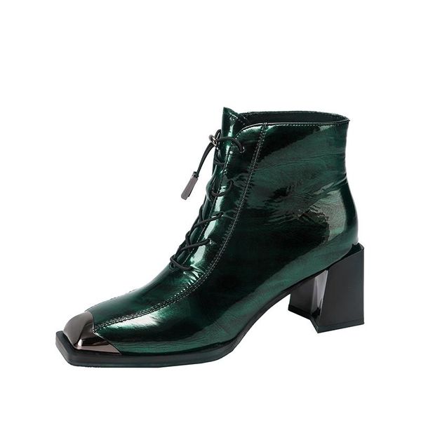 genuine leather lace up ladies boots party office lady chunky high heels ankle boots women metal square toe lace up shoes woman, Black
genuine leather lace up ladies boots party office lady chunky high heels ankle boots women metal square toe lace up shoes woman, Black