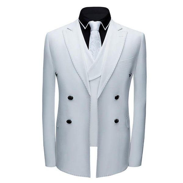 men's suits & blazers 2021 army green white yellow solid color suit groom wedding three-piece prom party double split, White;black
men's suits & blazers 2021 army green white yellow solid color suit groom wedding three-piece prom party double split, White;black