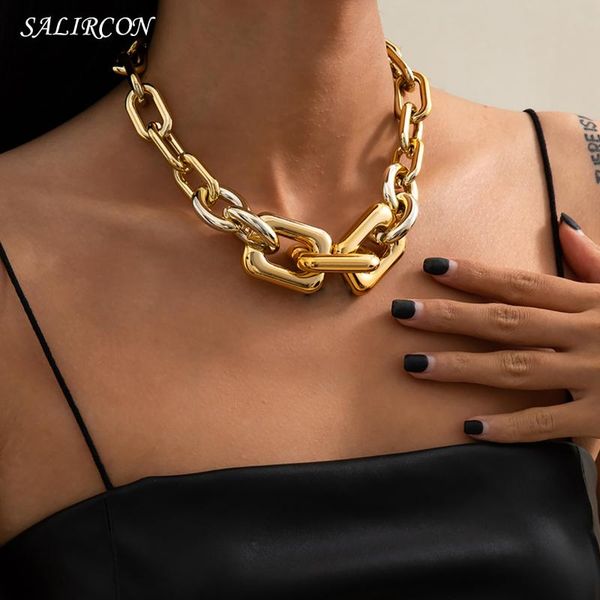 chains salircon geometric chunky choker necklace for women men punk thick neck goth fashion jewelry gift 2021 trend, Silver
chains salircon geometric chunky choker necklace for women men punk thick neck goth fashion jewelry gift 2021 trend, Silver