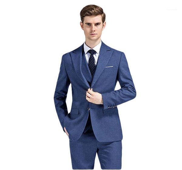3 pieces new fashion blue formal men suits custom groom tuxedos wedding suits for men groomsman (jacket+pants+vest)1, White;black
3 pieces new fashion blue formal men suits custom groom tuxedos wedding suits for men groomsman (jacket+pants+vest)1, White;black