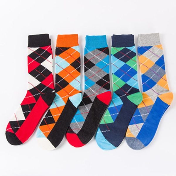men male funny crew sock spring autumn geometric grid breathable cotton sox hip hop long socks christmas gifts1, Black
men male funny crew sock spring autumn geometric grid breathable cotton sox hip hop long socks christmas gifts1, Black