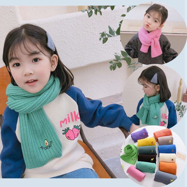 candy color fruit embroidery children's new wool scarf autumn winter korean vertical stripe boys and girls knitting neck, Red;brown
candy color fruit embroidery children's new wool scarf autumn winter korean vertical stripe boys and girls knitting neck, Red;brown