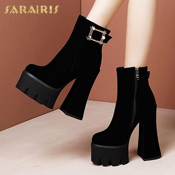 sarairis 2021 fashion metal decoration high heels short booties women shoes platform mature luxury boots female, Black
sarairis 2021 fashion metal decoration high heels short booties women shoes platform mature luxury boots female, Black