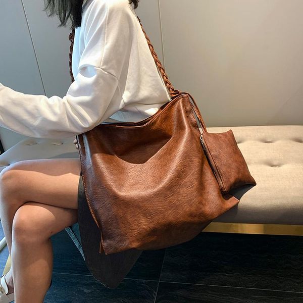 retro women handbag soft leather women shoulder bags 2 sets designer bags ladies big casual tote sac a main
retro women handbag soft leather women shoulder bags 2 sets designer bags ladies big casual tote sac a main