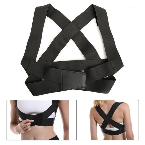 men women adjustable back shoulder posture correction band humpback corrector back across support brace corset1, Black;blue
men women adjustable back shoulder posture correction band humpback corrector back across support brace corset1, Black;blue