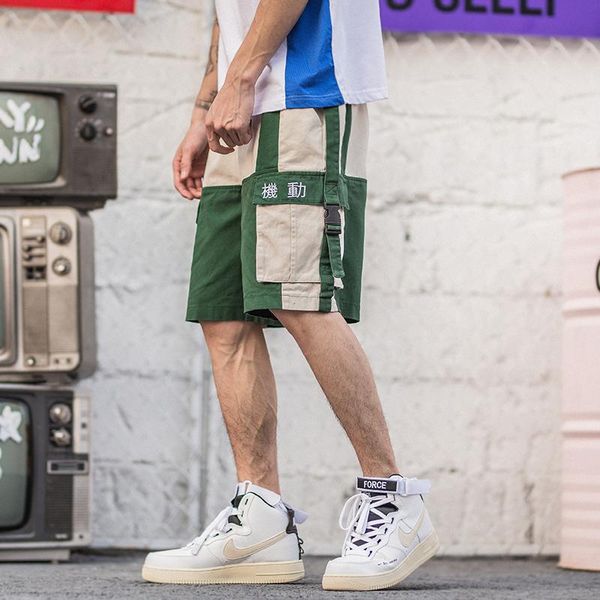 men's shorts 2021 harajuku color block summer hip hop cargo short streetwear men jogger pockets cotton casual sweatpant hiphop, White;black
men's shorts 2021 harajuku color block summer hip hop cargo short streetwear men jogger pockets cotton casual sweatpant hiphop, White;black