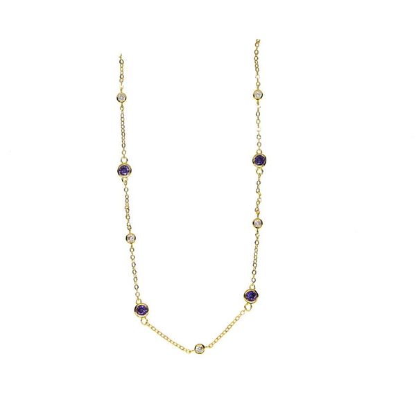 chains fashion jewelry cz link chain gold silver color elegant women delicate purple white statement necklace
chains fashion jewelry cz link chain gold silver color elegant women delicate purple white statement necklace