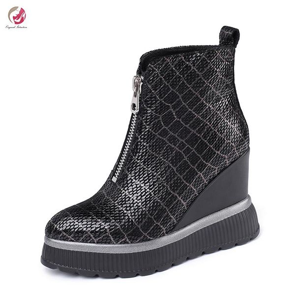boots original intention stylish height increasing ankle black grids woman real leather high platform shoes quality casual
boots original intention stylish height increasing ankle black grids woman real leather high platform shoes quality casual