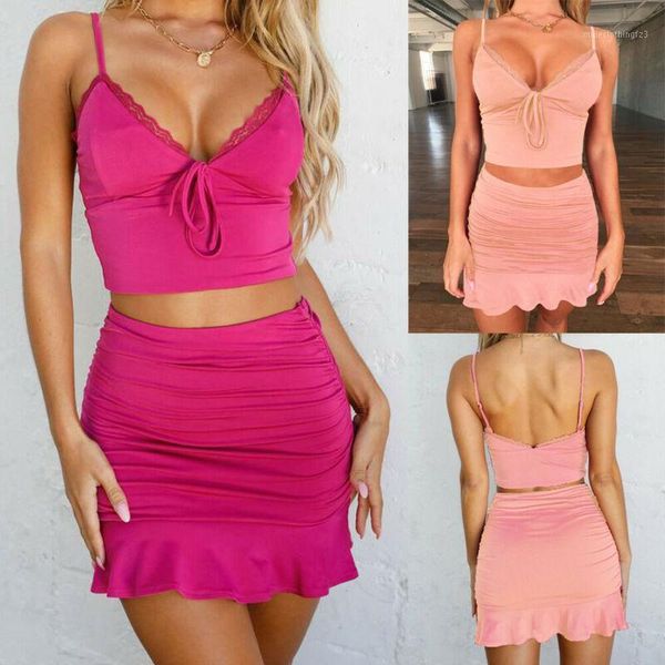 two piece dress 2021 women sets cami tank pencil skirt crop sleeveless v neck sling cropped folds ruffle mini skirts party1, White
two piece dress 2021 women sets cami tank pencil skirt crop sleeveless v neck sling cropped folds ruffle mini skirts party1, White