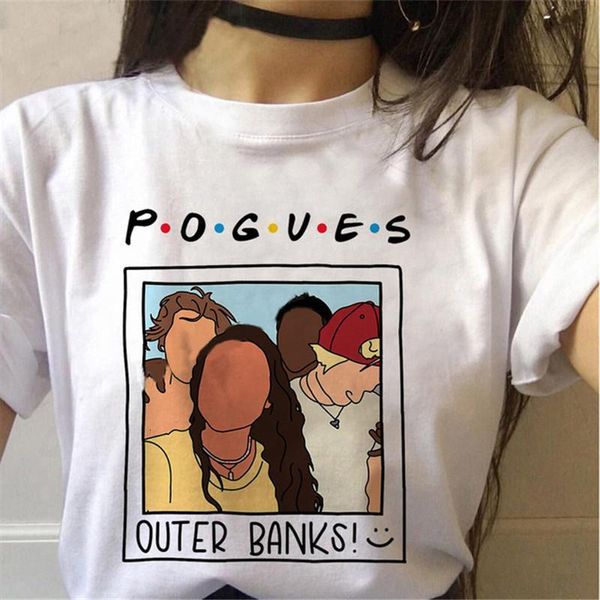 fashion pogues life t shirts women outer banks tv show friends printed femme graphic tees harajuku vintage tees, White
fashion pogues life t shirts women outer banks tv show friends printed femme graphic tees harajuku vintage tees, White