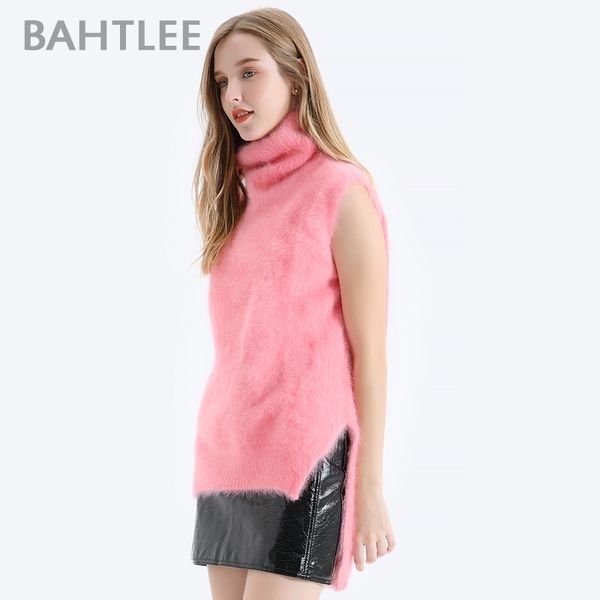 bahtlee autumn winter women angora sleeveless pullovers sweater pure color wool knitted split jumper turtleneck 201130, White;black
bahtlee autumn winter women angora sleeveless pullovers sweater pure color wool knitted split jumper turtleneck 201130, White;black
