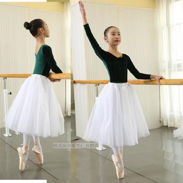 dance practice drs, children's half length elastic ballet performance large swing yarn skirt, super fairy white, Blue 
dance practice drs, children's half length elastic ballet performance large swing yarn skirt, super fairy white, Blue