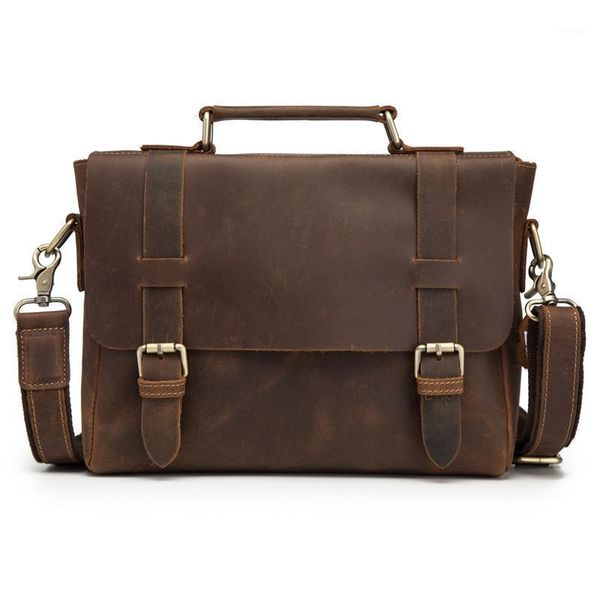 man briefcases genuine crazy horse leather messenger bag shoulder crossbody retro male handbag business travel gift blosa mochil1
man briefcases genuine crazy horse leather messenger bag shoulder crossbody retro male handbag business travel gift blosa mochil1