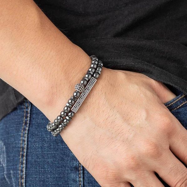 beaded, strands magnet beads bracelet for men jewelry gift fashion long tube ball hematite stone bead charm, Black
beaded, strands magnet beads bracelet for men jewelry gift fashion long tube ball hematite stone bead charm, Black
