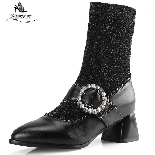boots sgesvier fashion women high heels slip on pointed toe shoes ankle sock winter footwear size 32-43 b8081, Black
boots sgesvier fashion women high heels slip on pointed toe shoes ankle sock winter footwear size 32-43 b8081, Black