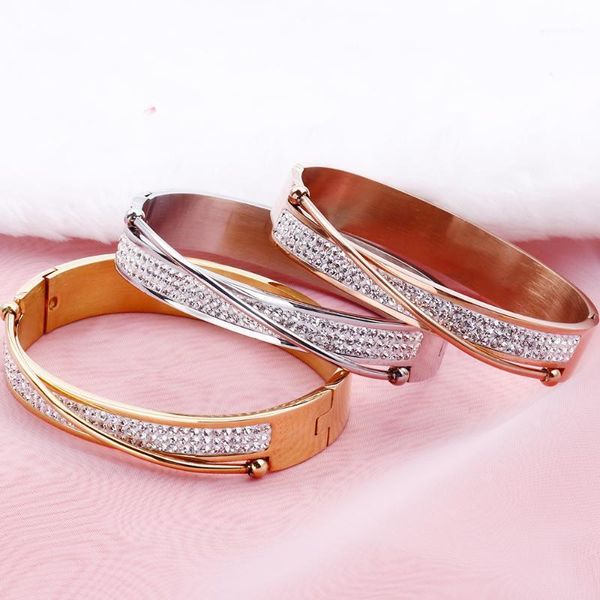 luxury rose gold bangles for women stainless steel woman bracelet and bangles ladies dubai cz jewelry female wristbands1, Black
luxury rose gold bangles for women stainless steel woman bracelet and bangles ladies dubai cz jewelry female wristbands1, Black